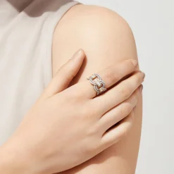 Effy Jewelry Duo 14K White and Yellow Gold Diamond Ring, 1.09 TCW | Rings