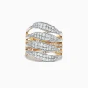 Effy Jewelry Duo 14K Yellow and White Gold Diamond Ring, 1.31 TCW | Rings