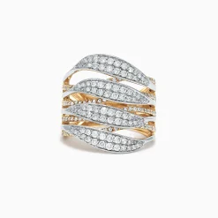 Effy Jewelry Duo 14K Yellow and White Gold Diamond Ring, 1.31 TCW | Rings