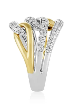 Effy Jewelry Duo 14K Yellow and White Gold Diamond Ring, 0.55 TCW | Rings