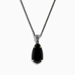BH Multi Eclipse 925 Sterling Silver Onyx Pendant, 4.56 TCW | Necklaces & Pendants