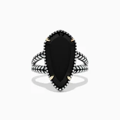 BH Multi Eclipse 925 Sterling Silver Onyx Ring, 4.37 TCW | Rings