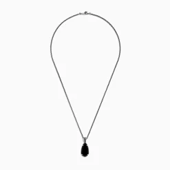 BH Multi Eclipse 925 Sterling Silver Onyx Pendant, 4.56 TCW | Necklaces & Pendants