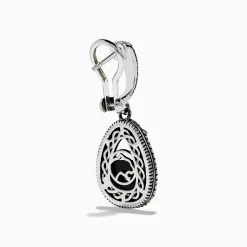 Effy Jewelry Eclipse 925 Sterling Silver and 18K Yellow Gold Onyx Earrings | Earrings