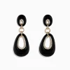 Effy Jewelry Eclipse 14K Yellow Gold Onyx and Diamond Drop Earrings | Earrings