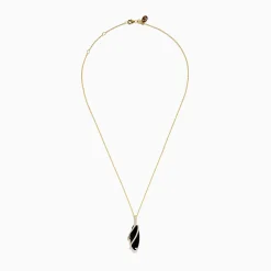 Effy Jewelry Eclipse 14K Yellow Gold Onyx and Diamond Pendant | Necklaces & Pendants