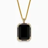 Effy Jewelry Eclipse Men's 14K Yellow Gold Onyx Pendant | Mens