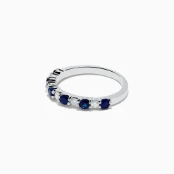 Effy Jewelry Gemma Blue Sapphire and Diamond Ring, 0.88 TCW | Rings