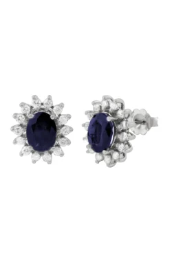 Effy Jewelry Gemma Royalty Sapphire and Diamond Earrings, 3.54 TCW | Earrings