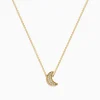 Effy Jewelry 925 Gold Plated Sterling Silver Diamond Crescent Moon Pendant | Necklaces & Pendants