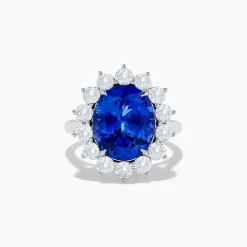 Effy Jewelry Hematian 14K White Gold Tanzanite and Diamond Ring | Rings