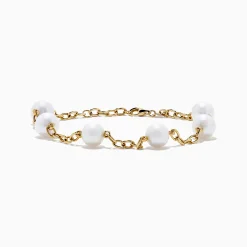 Effy Jewelry 14K Fresh Water Pearl Station Bracelet | Bracelets