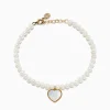 Effy Jewelry 14K Gold Fresh Water Pearl and Mother of Pearl Heart Charm Bracelet | Bracelets