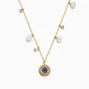 Effy Jewelry 14K Gold Fresh Water Pearl, Sapphire and Diamond Evil Eye Necklace | Necklaces & Pendants