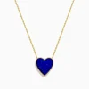 Effy Jewelry 14K Gold Lapis Lazuli and Diamond Reversible Heart Pendant | Necklaces & Pendants