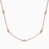 Effy Jewelry 14K Rose Gold 18" Diamonds Station Necklace, 0.21 TCW | Necklaces & Pendants