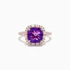 Effy Jewelry 14K Rose Gold Amethyst and Diamond Ring | Rings