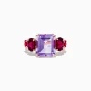 Effy Jewelry 14K Rose Gold Amethyst, Rhodolite and Pink Tourmaline Ring | Rings