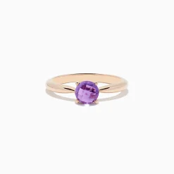 BH Multi 14K Rose Gold Amethyst Ring, 0.81 TCW | Rings