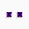 Effy Jewelry 14K Rose Gold Amethyst Stud Earrings | Earrings