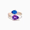 Effy Jewelry 14K Rose Gold Amethyst, Tanzanite and Diamond Ring | Rings