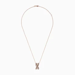 Effy Jewelry 14K Rose Gold Brown and White Diamond Pendant | Necklaces & Pendants