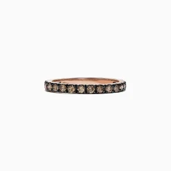Effy Jewelry 14K Rose Gold Brown Diamond Stacking Ring, 0.65 TCW | Rings
