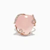Effy Jewelry 14K Rose Gold Diamond and Rose Quartz Ring, 16.45 TCW | Rings