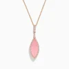 Effy Jewelry 14K Rose Gold Diamond and Rose Quartz Pendant | Necklaces & Pendants