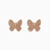 Effy Jewelry 14K Rose Gold Diamond Butterfly Earrings | Earrings