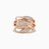 Effy Jewelry 14K Rose Gold Diamond Fashion Ring | Rings