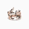 Effy Jewelry 14K Rose Gold Espresso and White Diamond Ring, 0.62 TCW | Rings