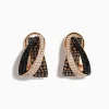 Effy Jewelry 14K Rose Gold Espresso, Black, and White Diamond Earrings | Earrings