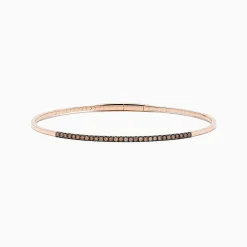 BH Multi 14K Rose Gold Espresso Diamond Bangle | Bracelets