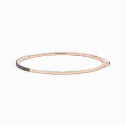 BH Multi 14K Rose Gold Espresso Diamond Bangle | Bracelets