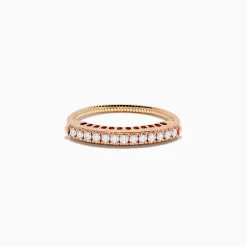 Effy Jewelry 14K Rose Gold Flexible Size 7-10 Diamond Ring | Rings
