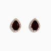 Effy Jewelry 14K Rose Gold Garnet and Diamond Earrings | Earrings