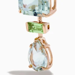 Effy Jewelry 14K Rose Gold Green Amethyst and Peridot Earrings | Earrings
