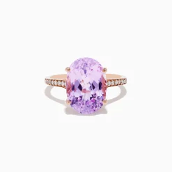 Effy Jewelry 14K Rose Gold Kunzite and Diamond Ring | Rings