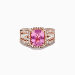 Effy Jewelry 14K Rose Gold Kunzite and Diamond Ring | Rings