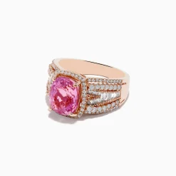 Effy Jewelry 14K Rose Gold Kunzite and Diamond Ring | Rings