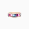 Effy Jewelry 14K Rose Gold Multi Color Gemstone Band Ring | Rings