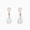 Effy Jewelry 14K Rose Gold Opal and Diamond Drop Earrings | Earrings