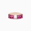 Effy Jewelry 14k Rose Gold Pink and White Sapphire Ring | Rings