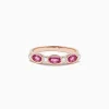 BH Multi 14K Rose Gold Pink Sapphire and Diamond Ring, 0.88 TCW | Rings