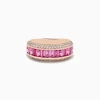 BH Multi 14K Rose Gold Pink Sapphire and Diamond Ring | Rings