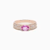 Effy Jewelry 14K Rose Gold Pink Sapphire and Diamond Ring | Rings