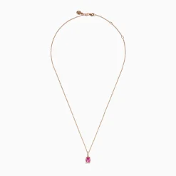 Effy Jewelry 14K Rose Gold Pink Sapphire Solitaire Pendant | Necklaces & Pendants