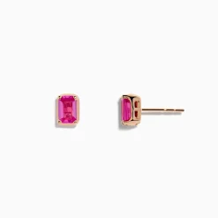 Effy Jewelry 14K Rose Gold Pink Sapphire Earrings | Earrings
