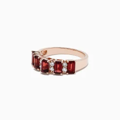 BH Multi 14K Rose Gold Rhodolite Garnet and Diamond Ring, 2.34 TCW | Rings